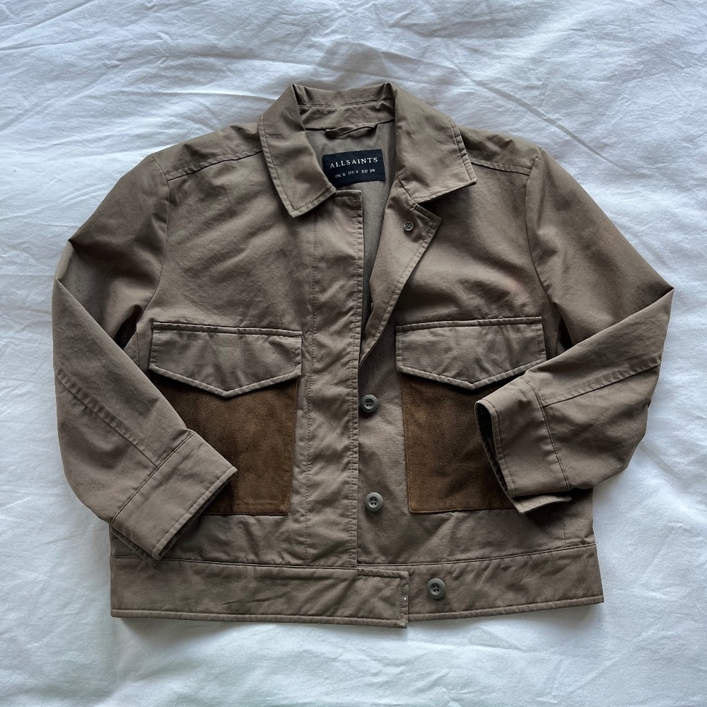 All Saints Cropped Army Jacket